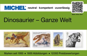 MICHEL Dinos - whole world catalog - contain technical details and prices  of stamps with dinosaurs and other prehistoric animals
