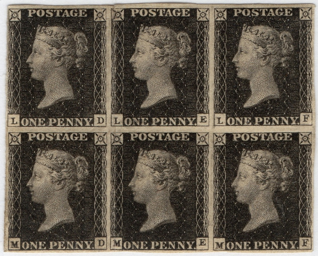 Penny Black Block of six