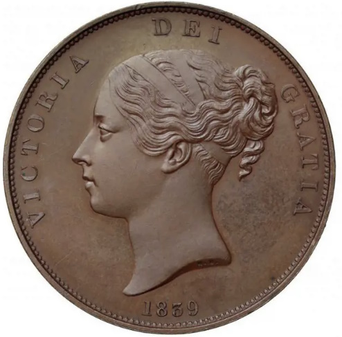 The Farthing coin from 1840