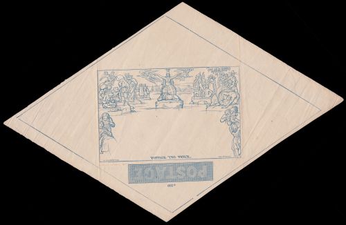 Unfolded Mulready's envelope