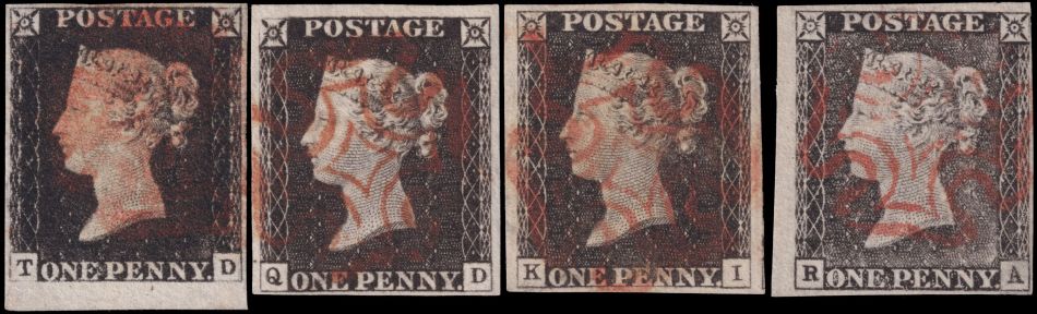 Penny Black  colour variations
