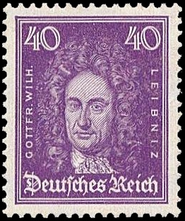Gottfried Wilhelm Leibniz on stamp of Germany 1926 Gottfried Wilhelm Leibniz on stamp of Germany 1926