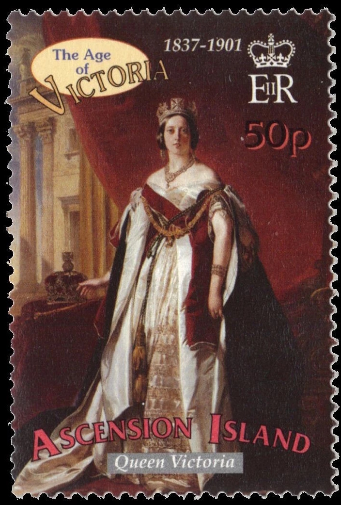 Queen Victoria on stamp of Ascension Islands 2001