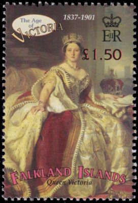 Queen Victoria on stamp of Falkland Islands 2001