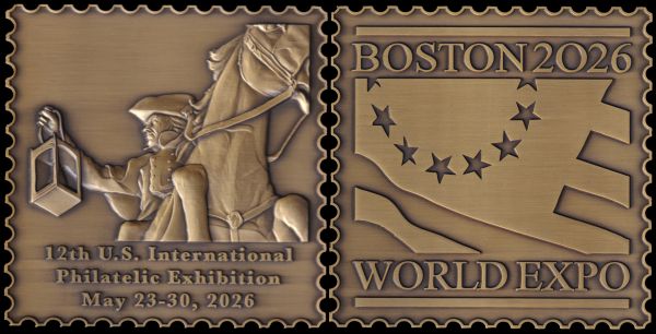 Medal of Paleophilatelie website at Boston 2026 International Philatelic Exhibition
