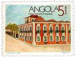 National Museum of Anthropology on stamps of Angola 1990