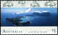 Lord Howe Island on stamp of Australia 1996