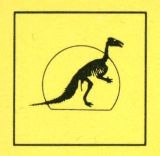Iguanodon on cover of a booklet from 1996