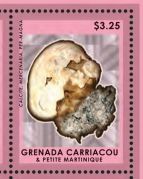 Mercenaria permagna shell on stamp of Grenada - Carriacou and Petite Martinique 2014