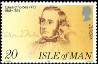 Edward Forbes on stamp of Isle of Man 1994