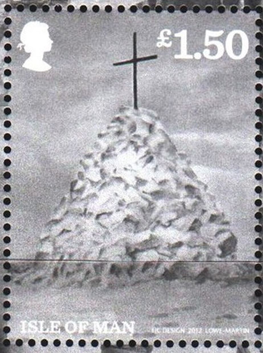 Grave of  Robert Falcon Scott on stamp of Isle of Man 2012