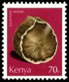 Petrified wood on stamps of Kenya 1977