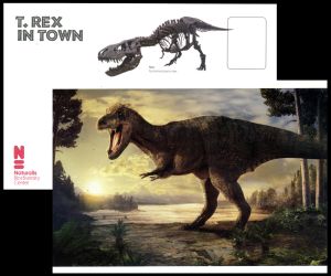 Personalized postcard with Tyrannosaurus rex of Netherland 2016