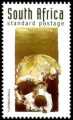 Florisbad Skull on stamps of South Africa 1998