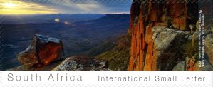 Landscape of Karoo National Park on stamp of South Africa 2013