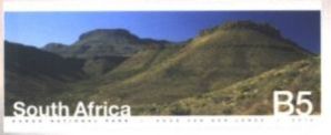 Landscape of Karoo National Park on stamp of South Africa 2014