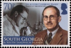Sir Alister Clavering Hardy  on stamps of South Georgia and the South Sandwich Islands 2011