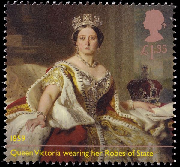 Queen Victoria on stamp of Great Britain 2019 Queen Victoria on stamp of Great Britain 2019