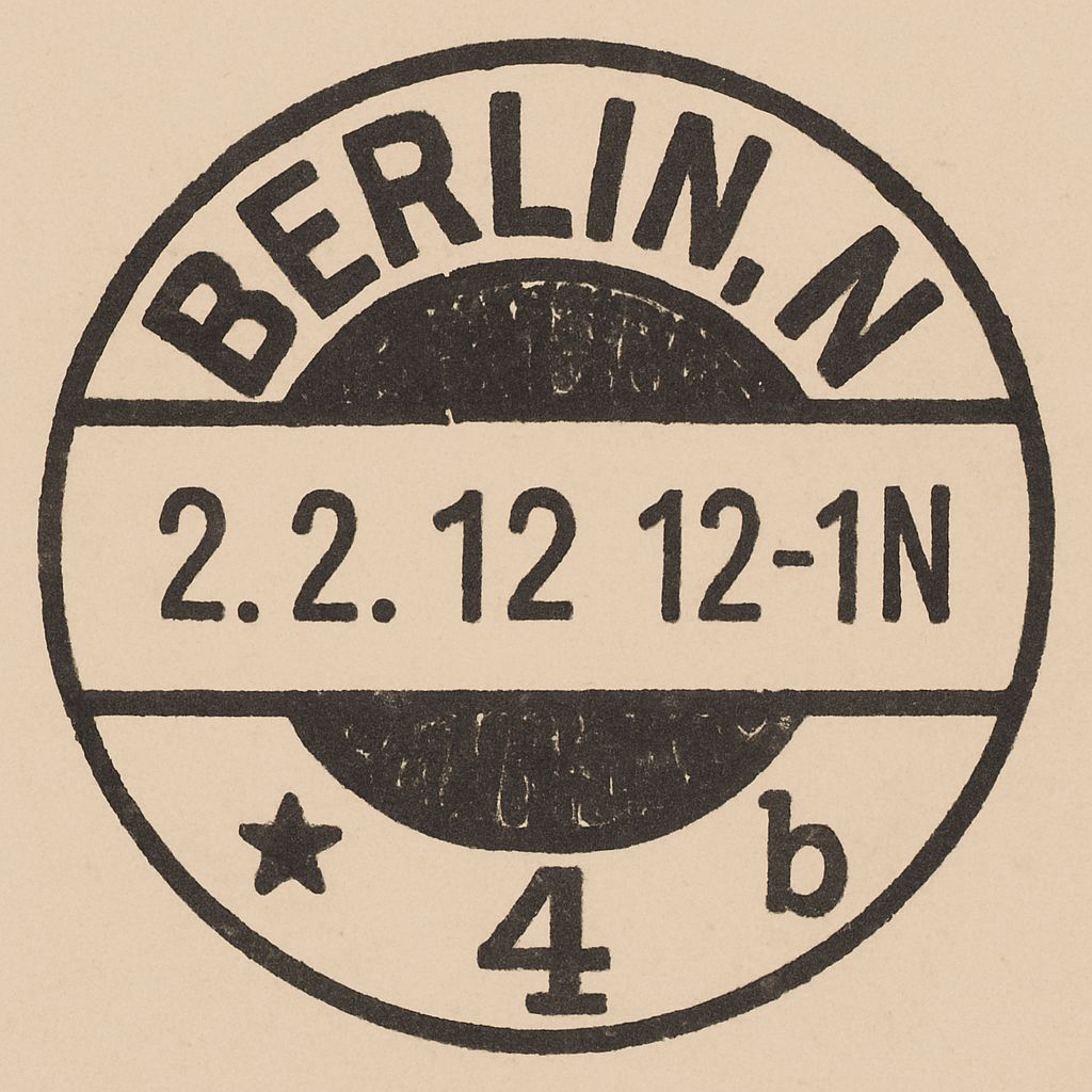 Answer card of Zoological Museum of Berlin from 1912