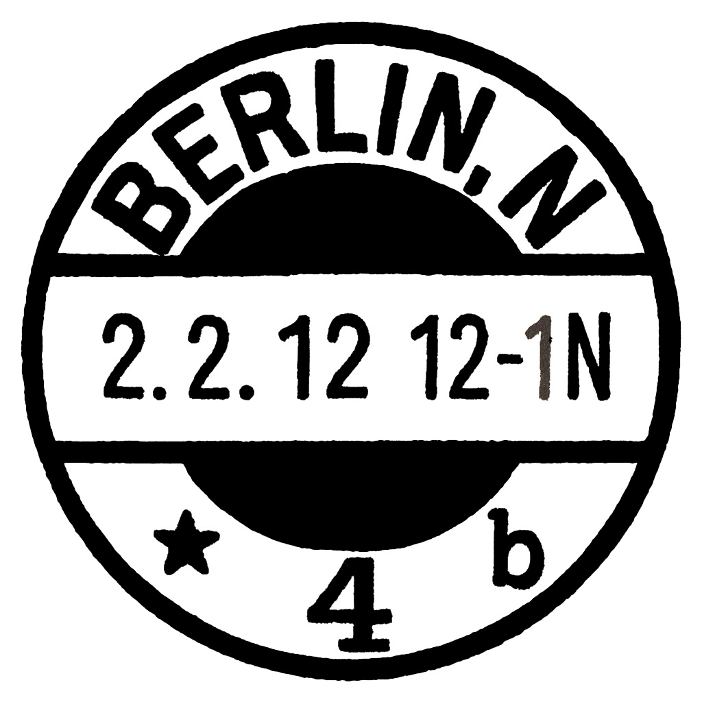 Reply card of Zoological Museum of Berlin from 1912