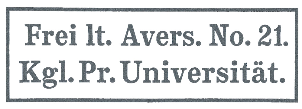 Reply card of Zoological Museum of Berlin from 1912