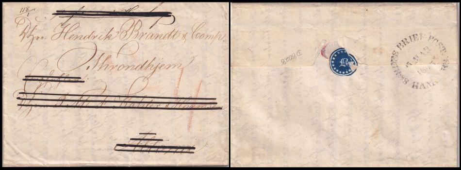 Letter from Peter Andreas Brandt 1842