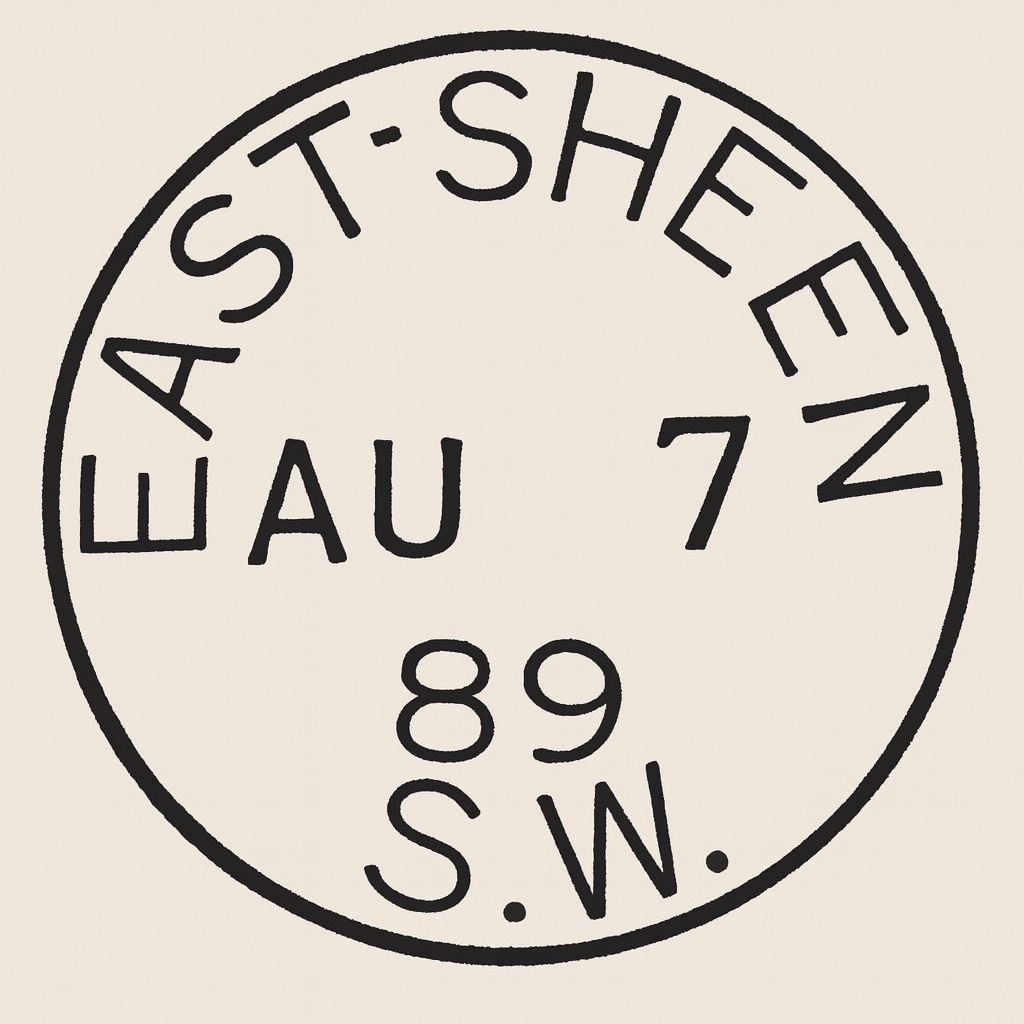 The postmark from the telegram