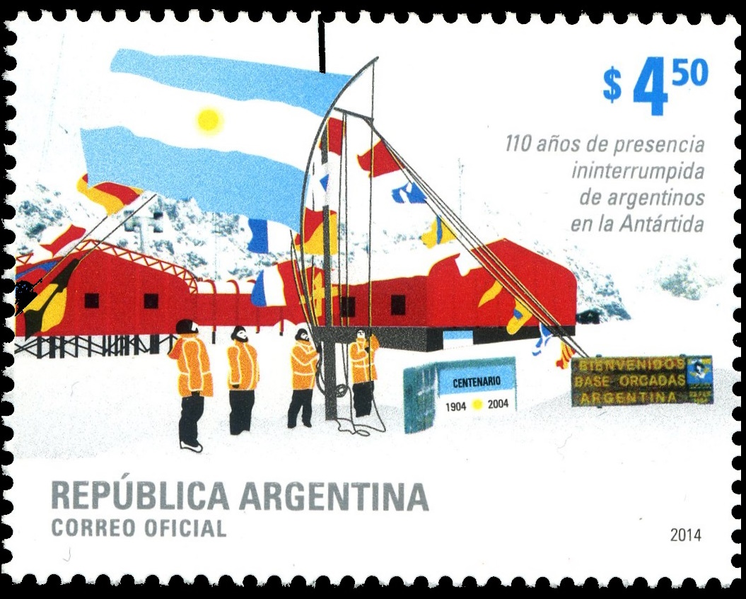 The Orcadas Base on stamp of Argentina 2014