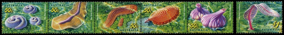 Ediacara fauna on stamp of Australia 2005