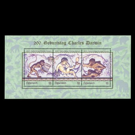200th anniversary of the birth of Charles Darwin stamps of Austria 2009