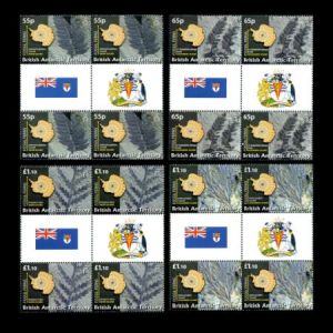 Plant fossils on stamps of British Antarctic Territory 2008