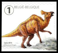Olorotitan stamp of Belgium 2015