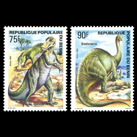 Dinosaurs on stamps of Benin 1984