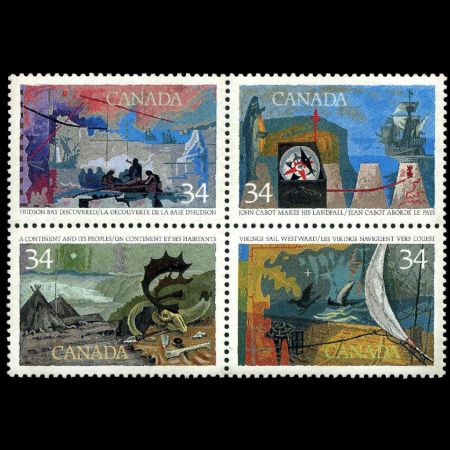 Exploration of Canada, Discoverers stamps of Canada 1986