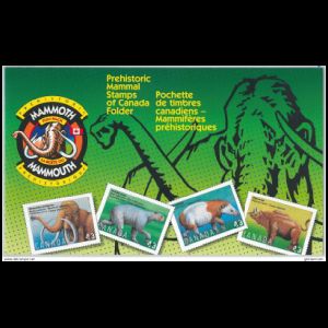 Prehistoric Mammals on used cover of Canada 1994