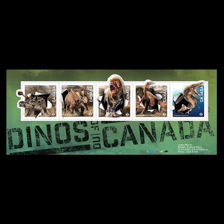 Dinosaurs on stamps of Canada 2015