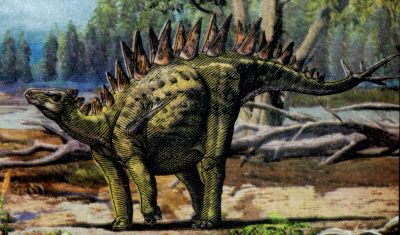 Huayangosaurus on margin of Souvenir-Sheet of China 2017