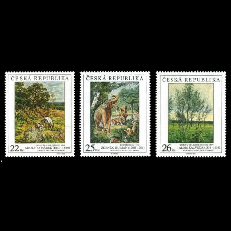 Deinotherium on Works of art on postage stamps of Czech Republic 2005