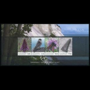 Mosasaur teeth on Danish Nature on stamps of Denmark 2009