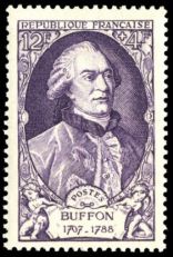 Georges-Louis Leclerc, Comte de Buffon on stamp of France 1949