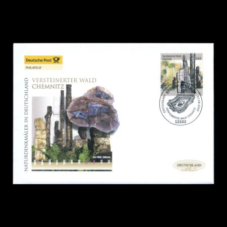 Petrified forest of Chemnitz on FDC of Germany 2003