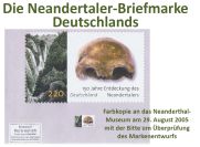 Drafts of 150 years of descovery of Neandertaler stamp of Germany 2006