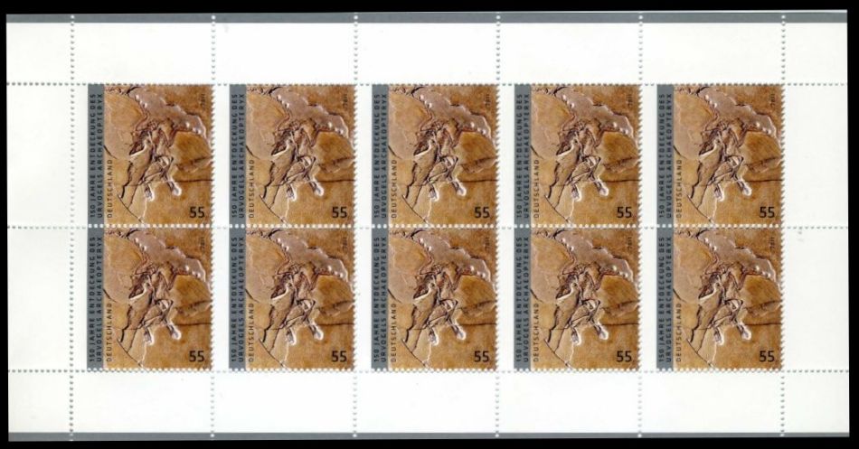 <em>Archaeopteryx</em> stamp of Germany 2011