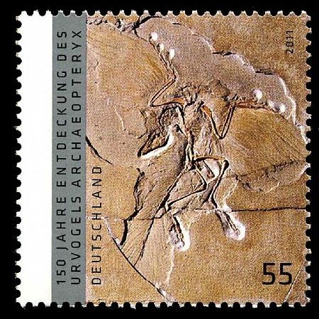 <em>Archaeopteryx</em> stamp of Germany 2011