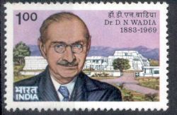 Dr. Darashaw Nosherwan Wadia on stamp of India 1984