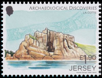Saint Brelade's Cave on stamp of Jersey 2025