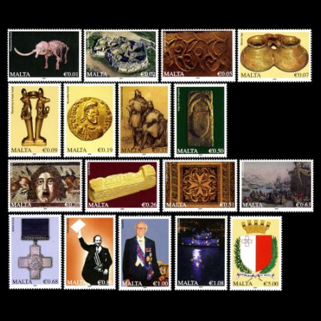 Definitive stamps of Malta 2009