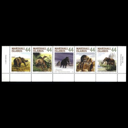 Prehistoric animals on stamps of Marshall Islands 2009