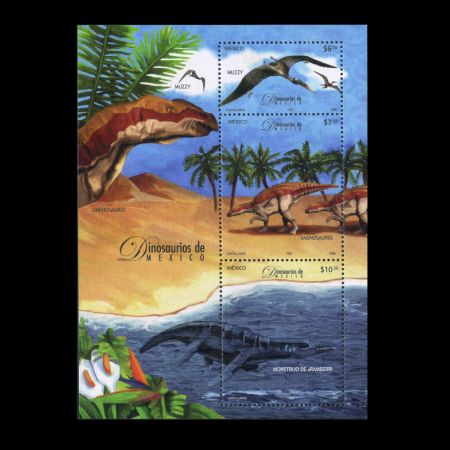 dinosaurs stamps of Mexico 2006