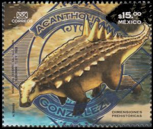 Acantholipan on stamp of Mexico 2023